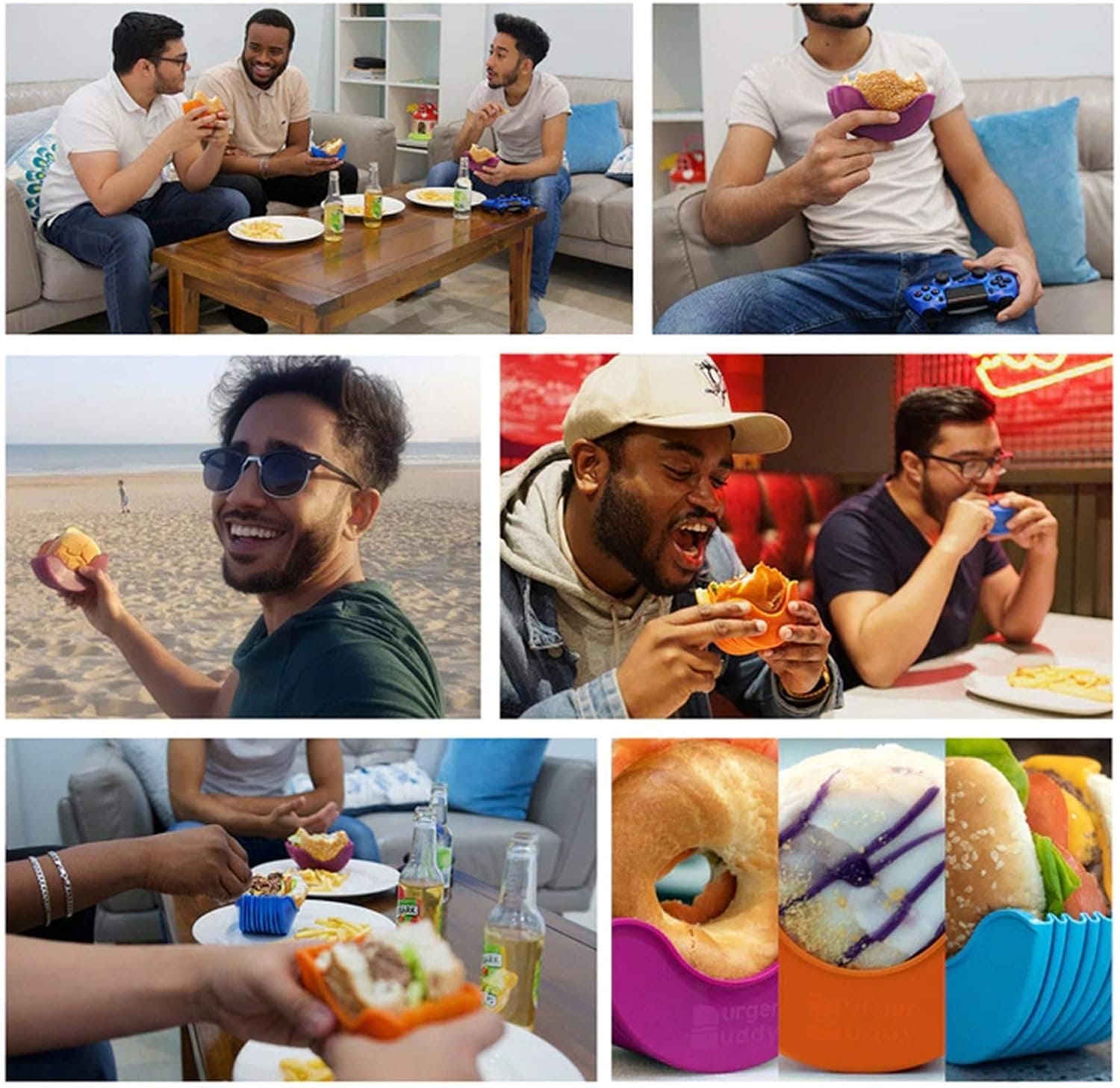 Hamburger Holder, Reusable Sandwiches Holder, Burger Buddy Clip Rack, Food Grade Silicone Burger Rack, Expandable Adjustable Burger Holder, Silicone Hamburger Clip, Anti Drop Hamburger Box, Washable Telescopic Hamburger Holder Hamburger Holder, Reusable Sandwiches Holder, Burger Buddy Clip Rack, Food Grade Silicone Burger Rack, Expandable Adjustable Burger Holder, Silicone Hamburger Clip, Anti Drop Hamburger Box, Washable Telescopic Hamburger Holder